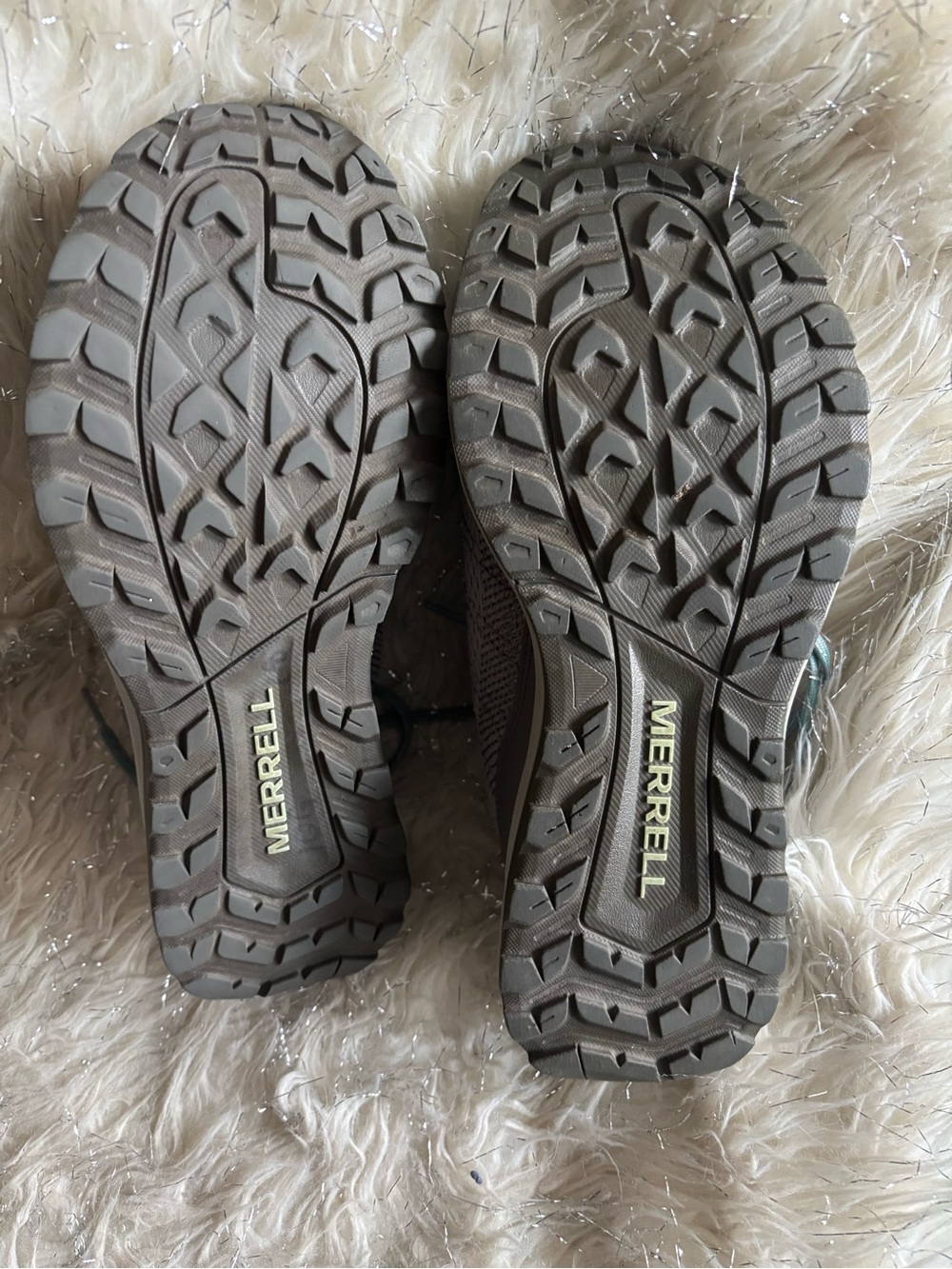Merrell Fly Strike Women's Light Gray and Teal Paloma Athletic Shoes Size 8US - Picture 9 of 13